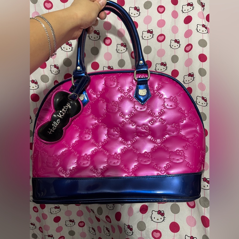 Hot pink sanrio hello kitty loungefly handbag